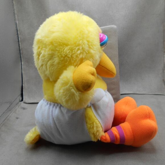 Vintage 1985 Hasbro Softies Baby Big Bird 11" Luv's Diaper Plush Promo - Picture 5 of 8
